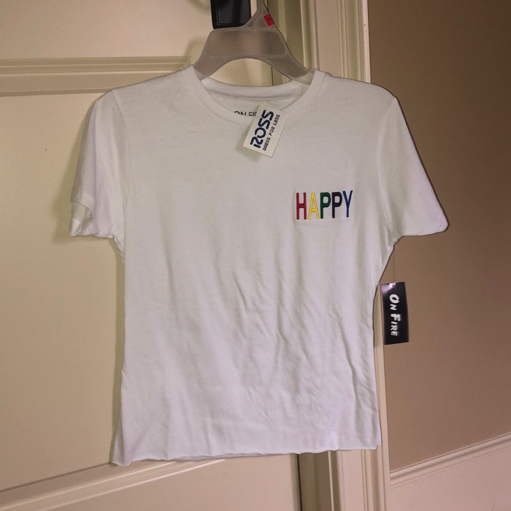 Casual white T-shirt